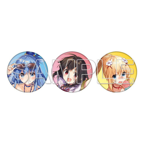 『この素晴らしい世界に祝福を! -Summer festa-』缶バッジ3個セット